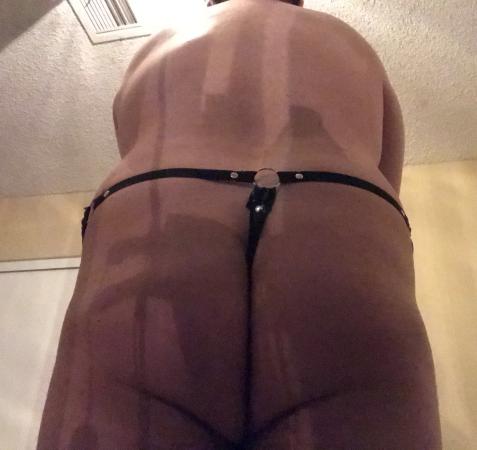 Black daddy likes me in this G-string.